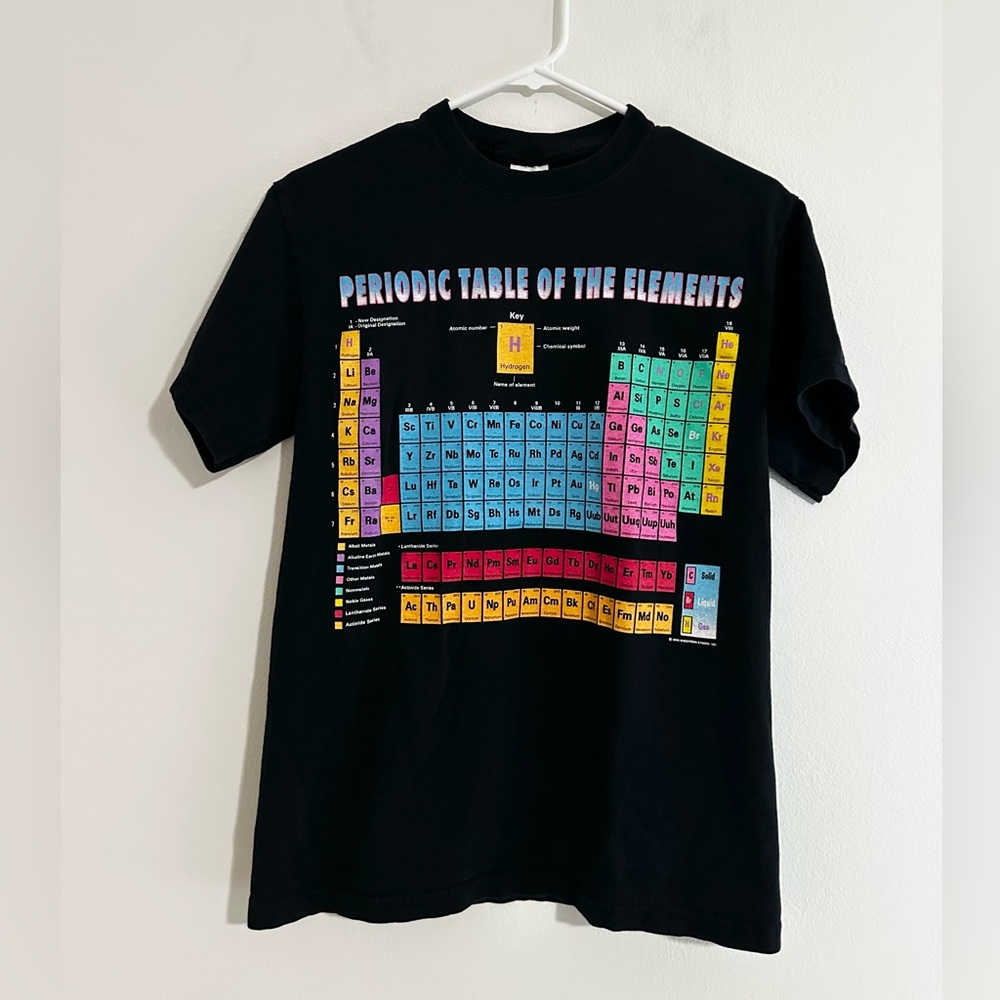 Periodic Table of Elements Graphic T-Shirt Sz S